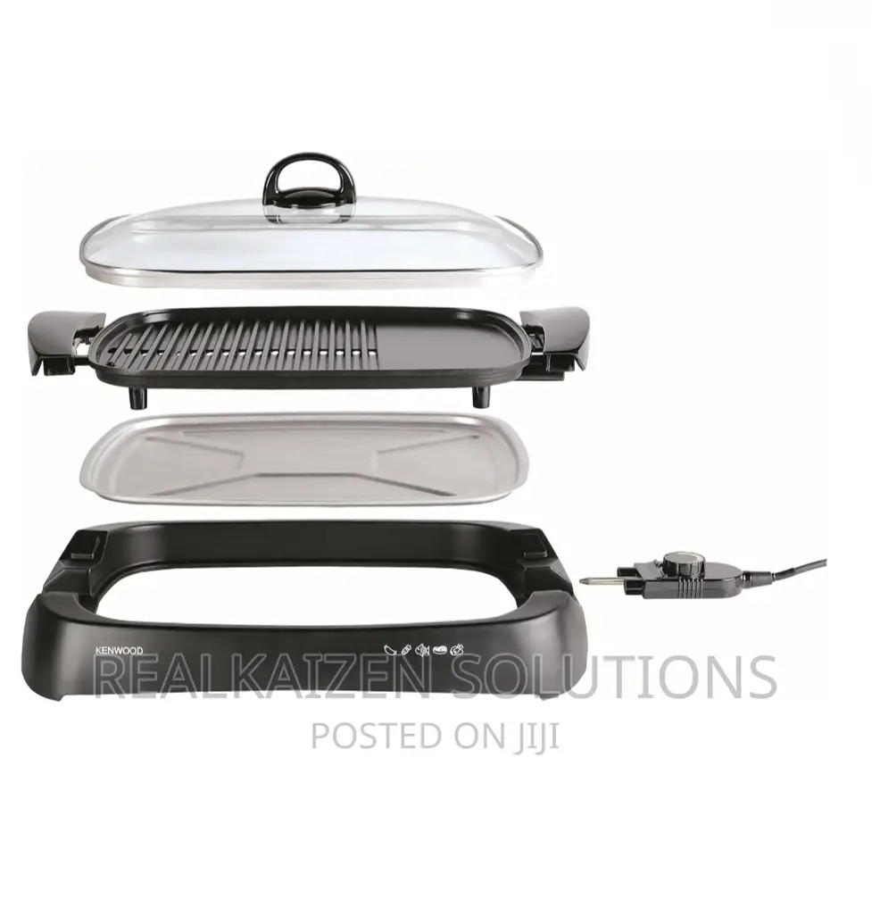 KENWOOD Total Clean Black Electric Health Grill 1700W
