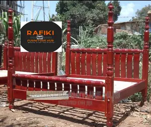 Long Pillar German Bed 5by6 Bed / Wooden Bed/ Best Furniture