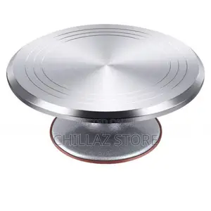 Stainless Steel Rotating Cake Turntable Stand.
