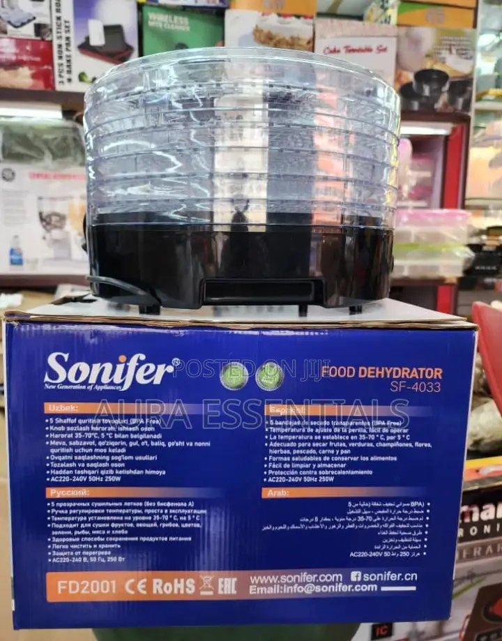 New Sonifer SF-4033 Food Dehydrator