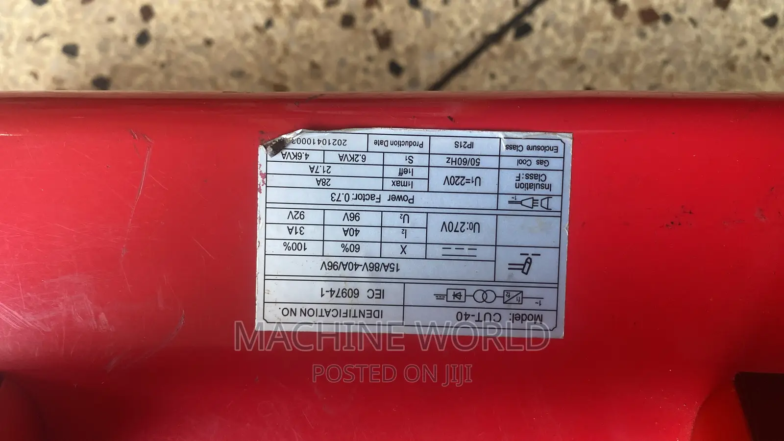 Plasma Cutter 40 (Edon) Single Pharse