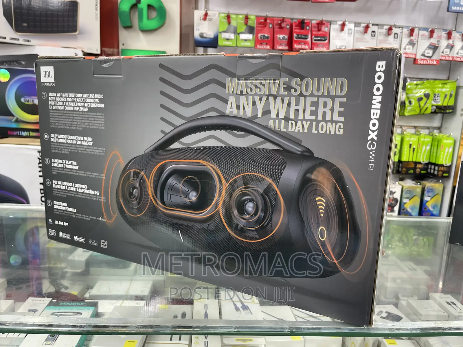 JBL BOOMBOX 3 Wi-Fi Portable Speaker