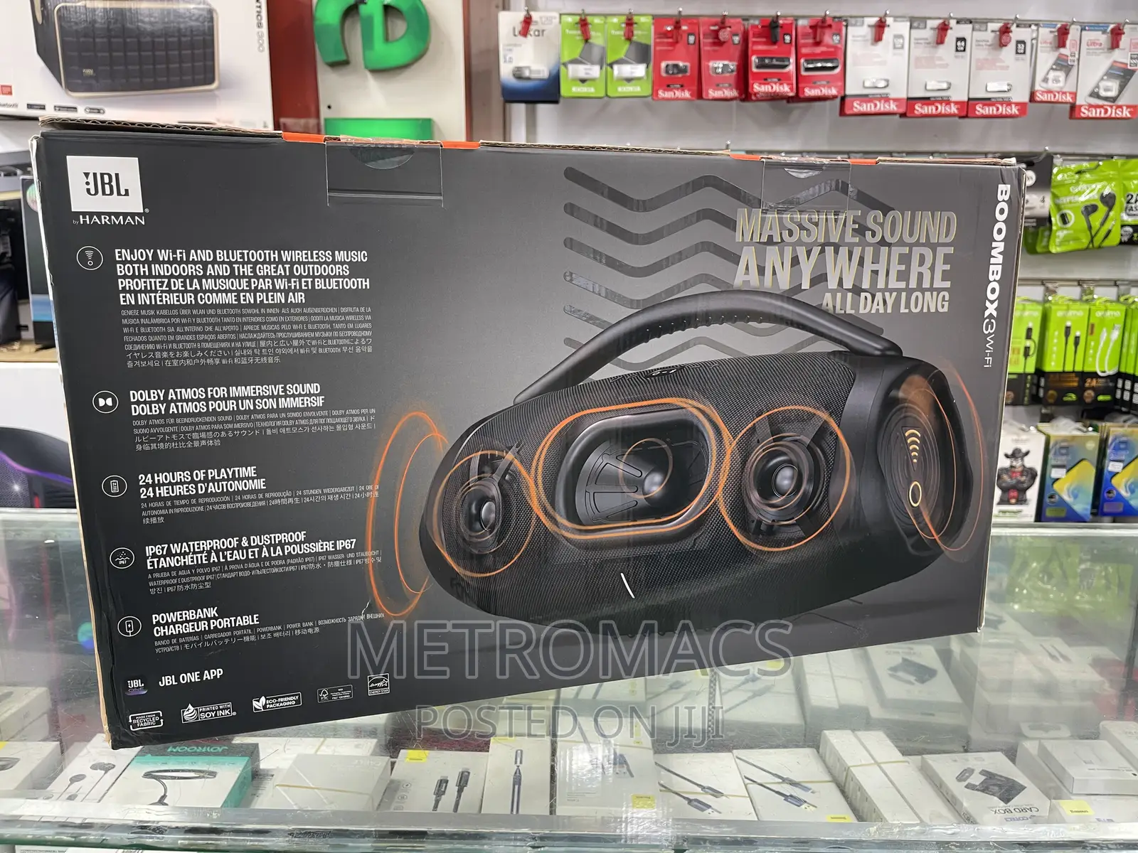 JBL BOOMBOX 3 Wi-Fi Portable Speaker