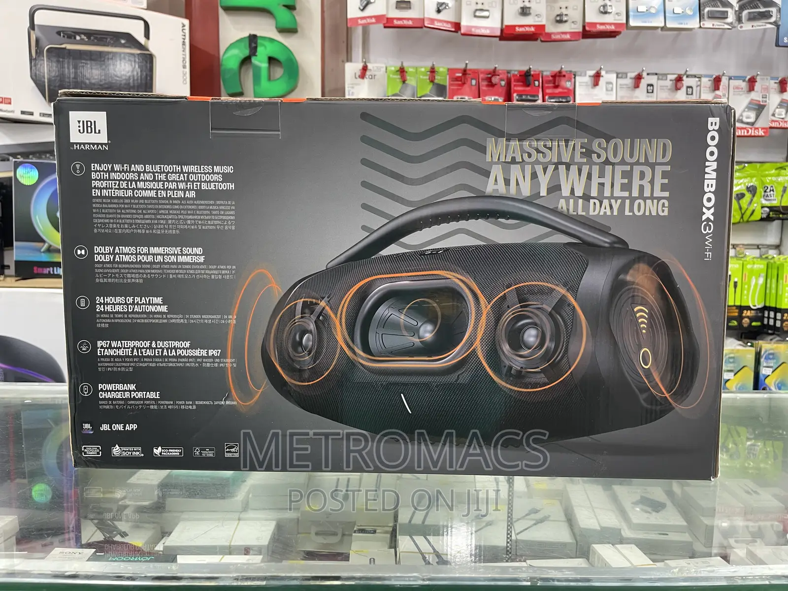 JBL BOOMBOX 3 Wi-Fi Portable Speaker