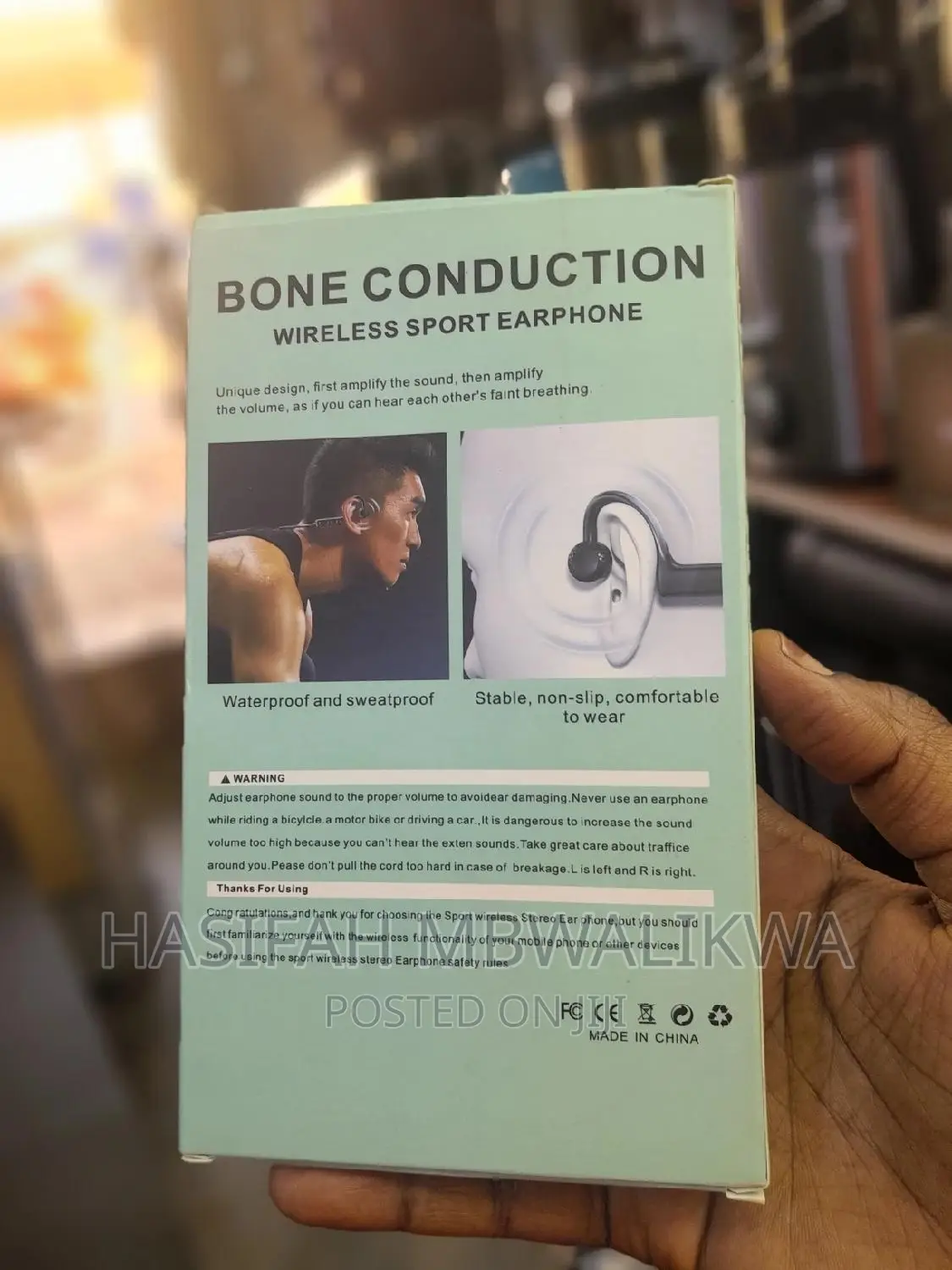 Bone Conduction Wireless Sport Earphones