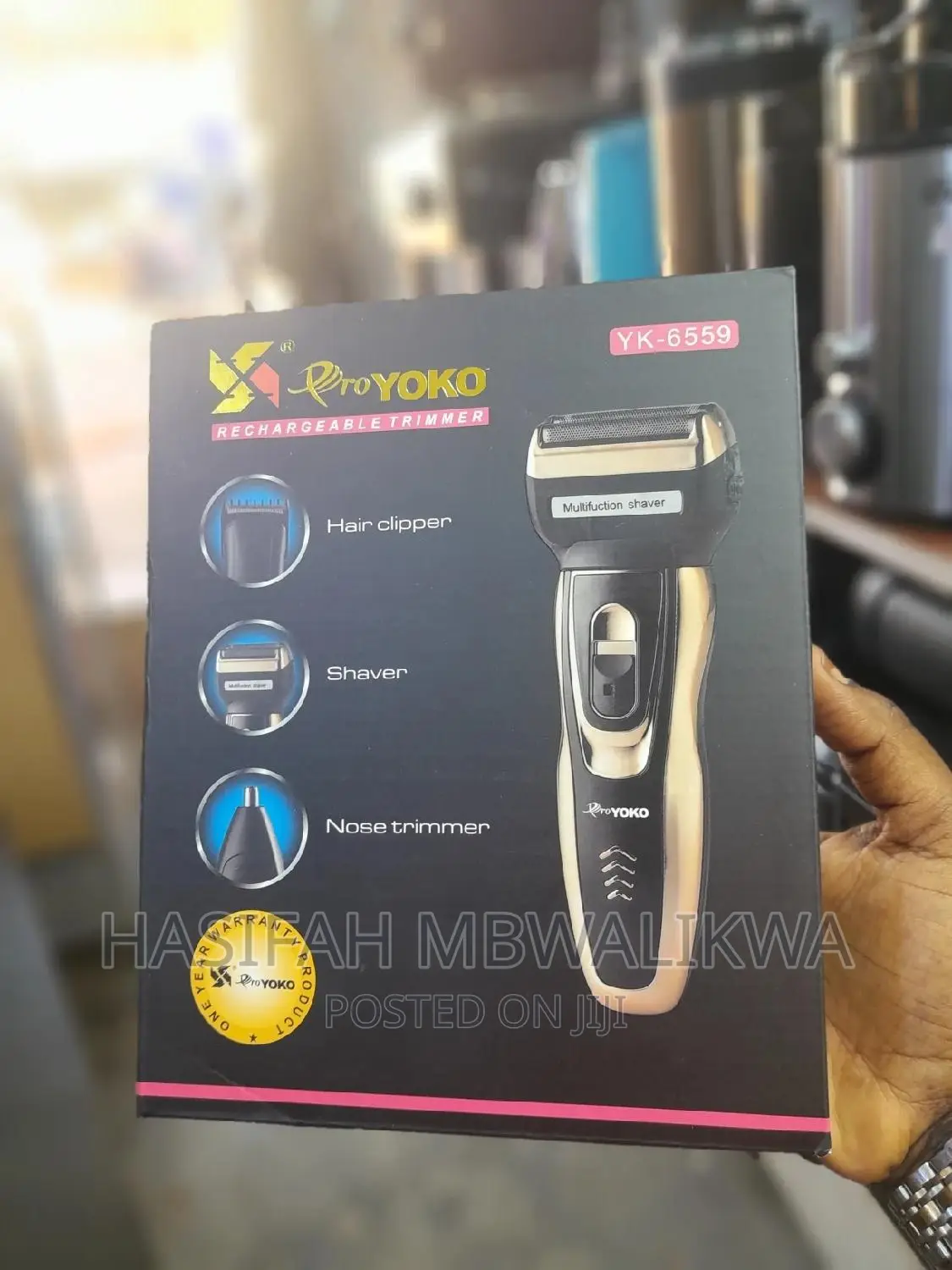 Proyoko 3 in 1 Rechargeable Shaver/Hair Clipper/Nose Trimmer