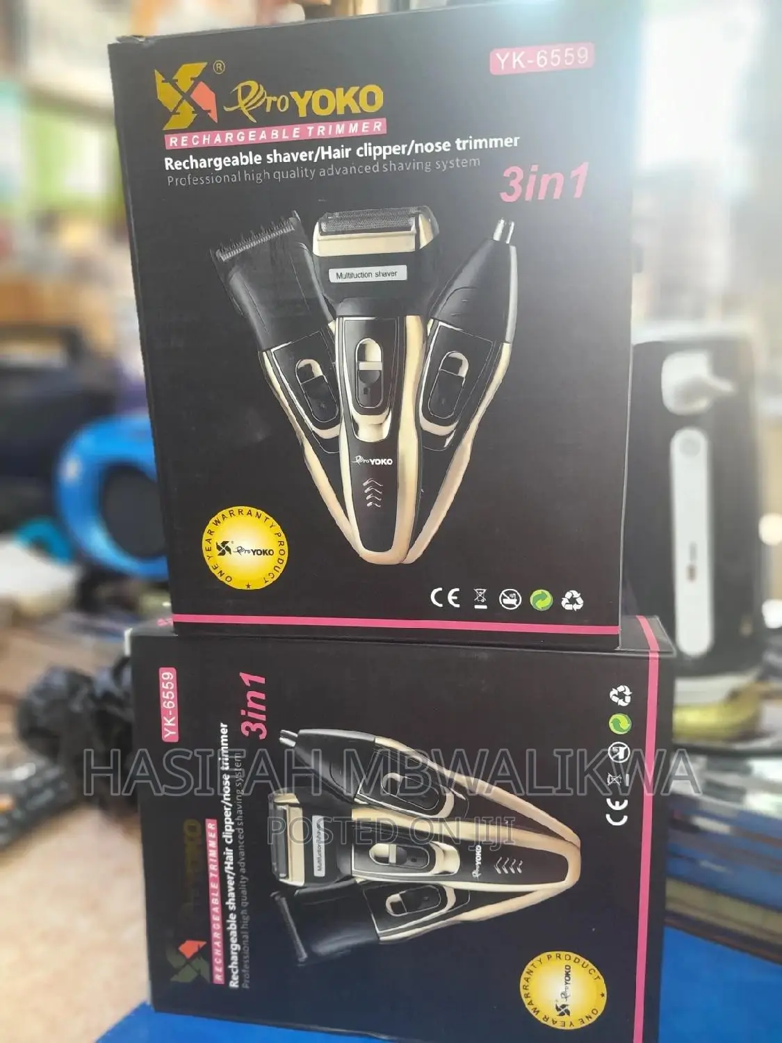 Proyoko 3 in 1 Rechargeable Shaver/Hair Clipper/Nose Trimmer