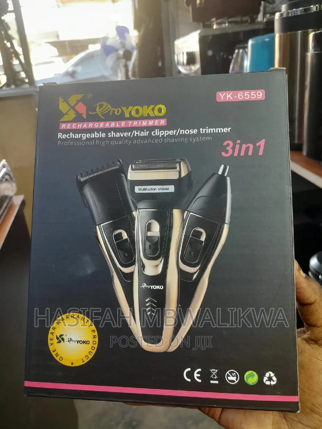 Proyoko 3 in 1 Rechargeable Shaver/Hair Clipper/Nose Trimmer