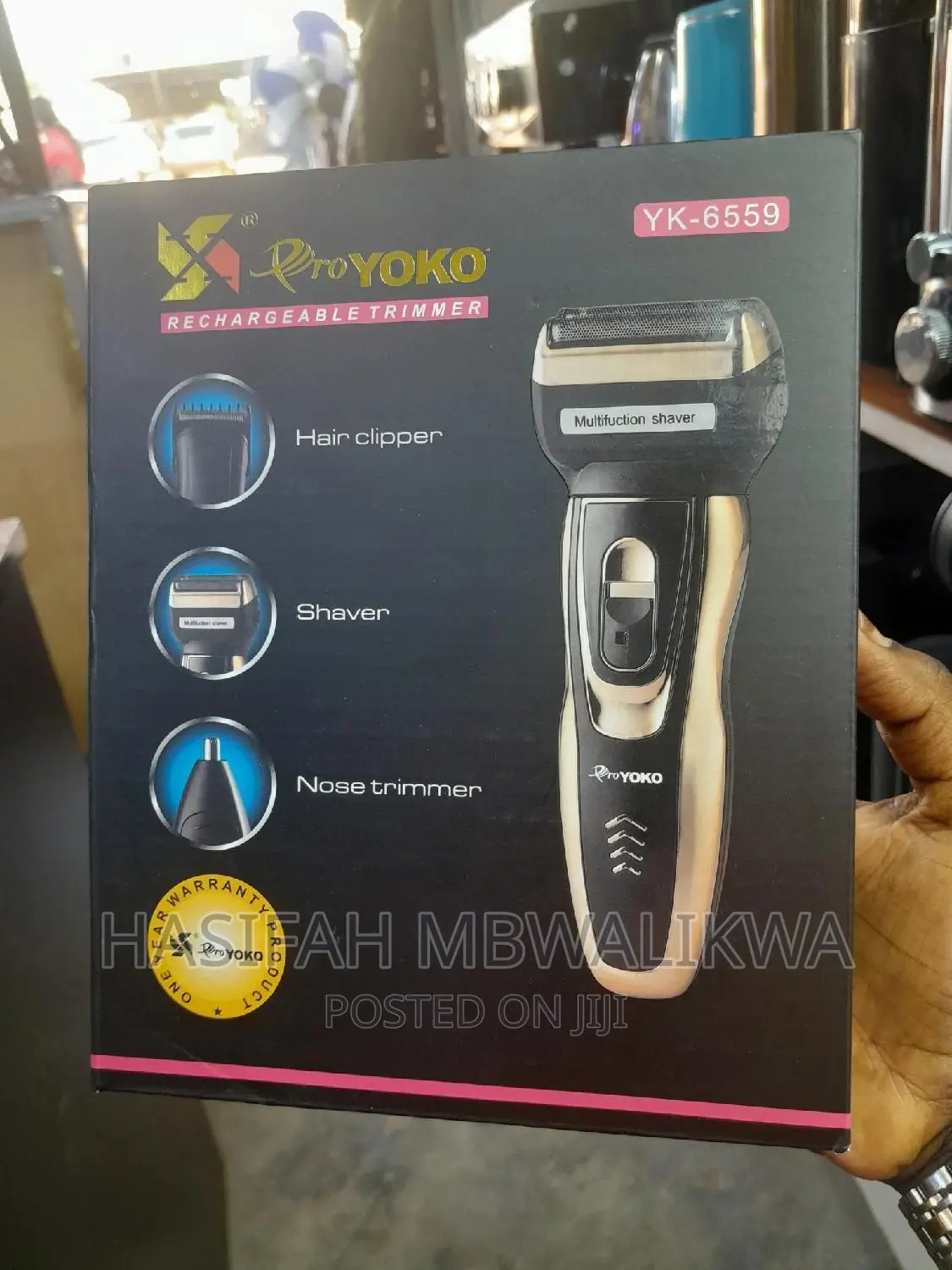 Proyoko 3 in 1 Rechargeable Shaver/Hair Clipper/Nose Trimmer