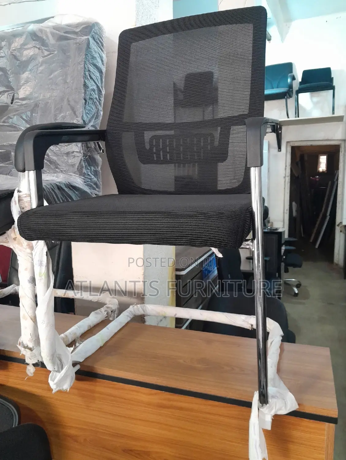 Black Netted Office Chair
