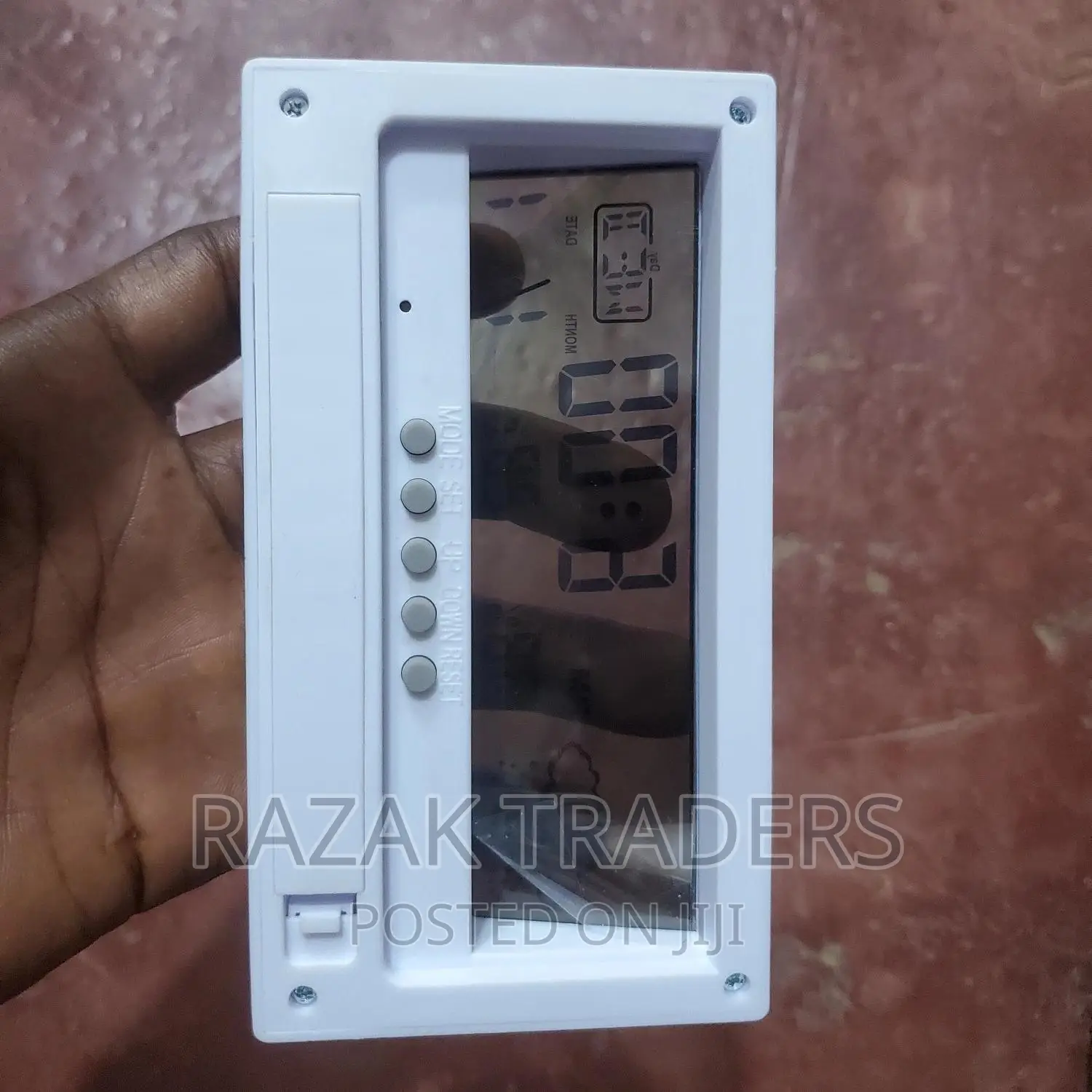 Electronic Desk Clock, Battery Operated Lightweight Digital