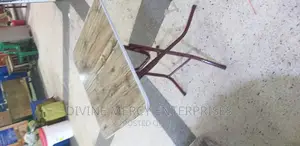 Folded Steel Leg Table