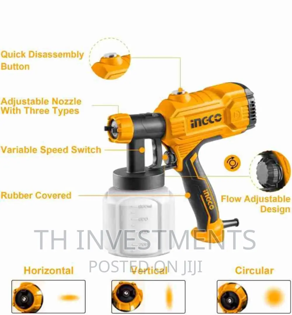 Ingco Pure Copper Nozzle Spray Gun (450W).