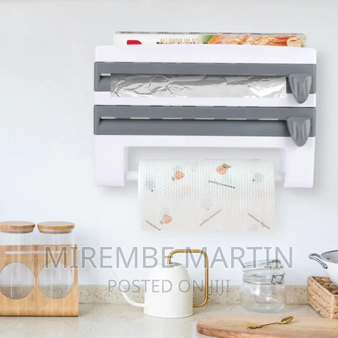 In 1 Cling Film, Paper Towel and Foil Storage Rack