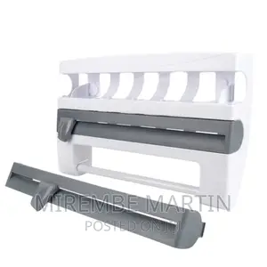 In 1 Cling Film, Paper Towel and Foil Storage Rack