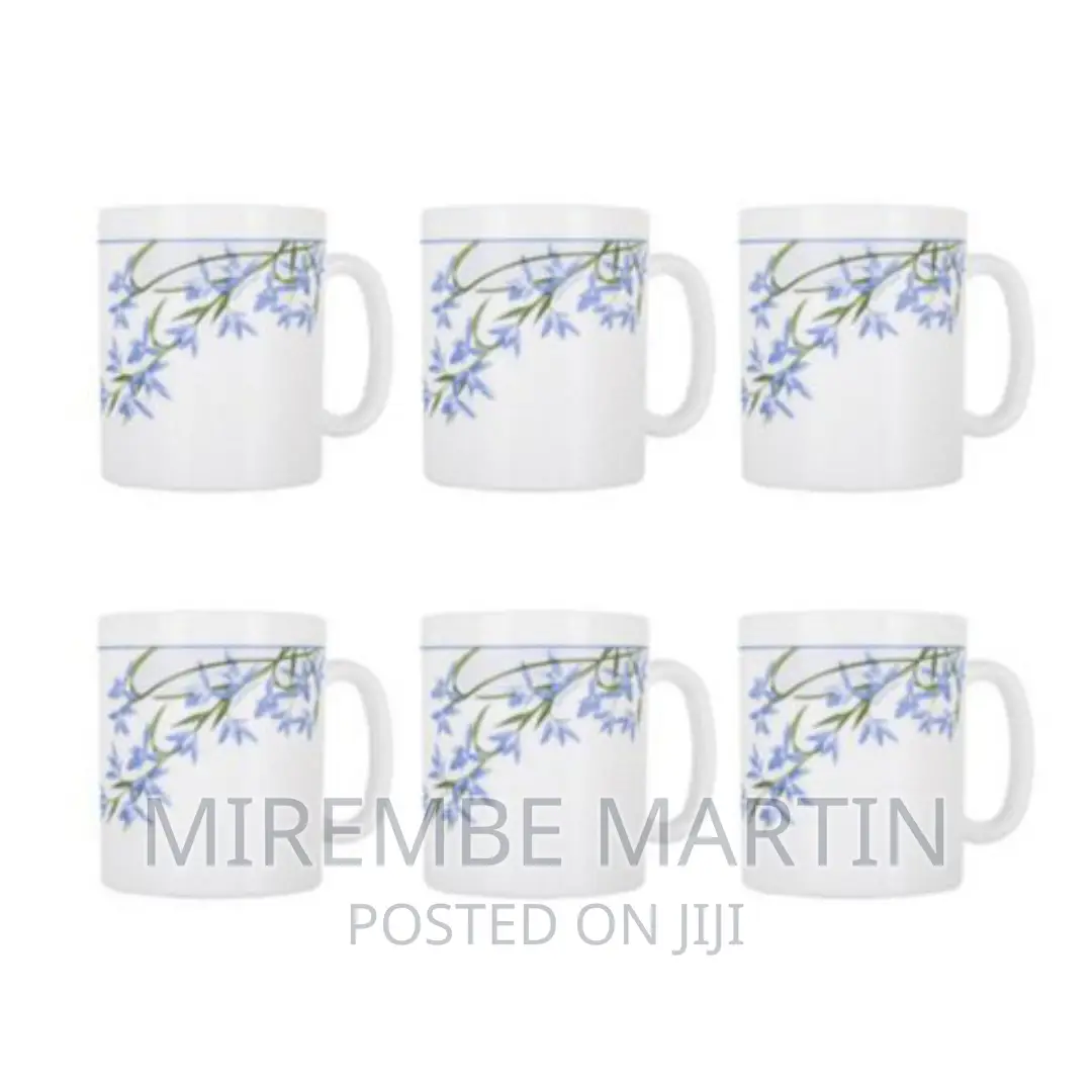 Luminarc 6 Pieces of Luminarc Tea Coffee Mug Cups-Blue