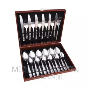 24 Piece Cutlery Set of Spoons, Forks Knives