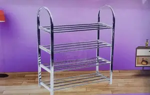 Simple Metallic Shoe Rack