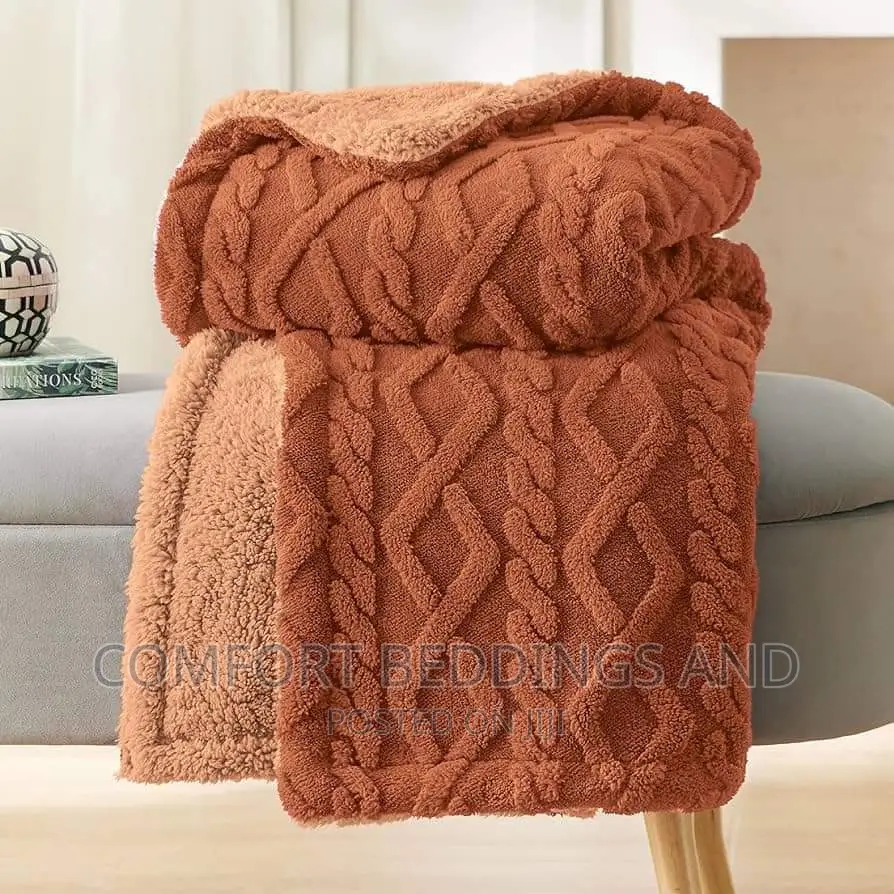 Soft Fleece Blanket Brown