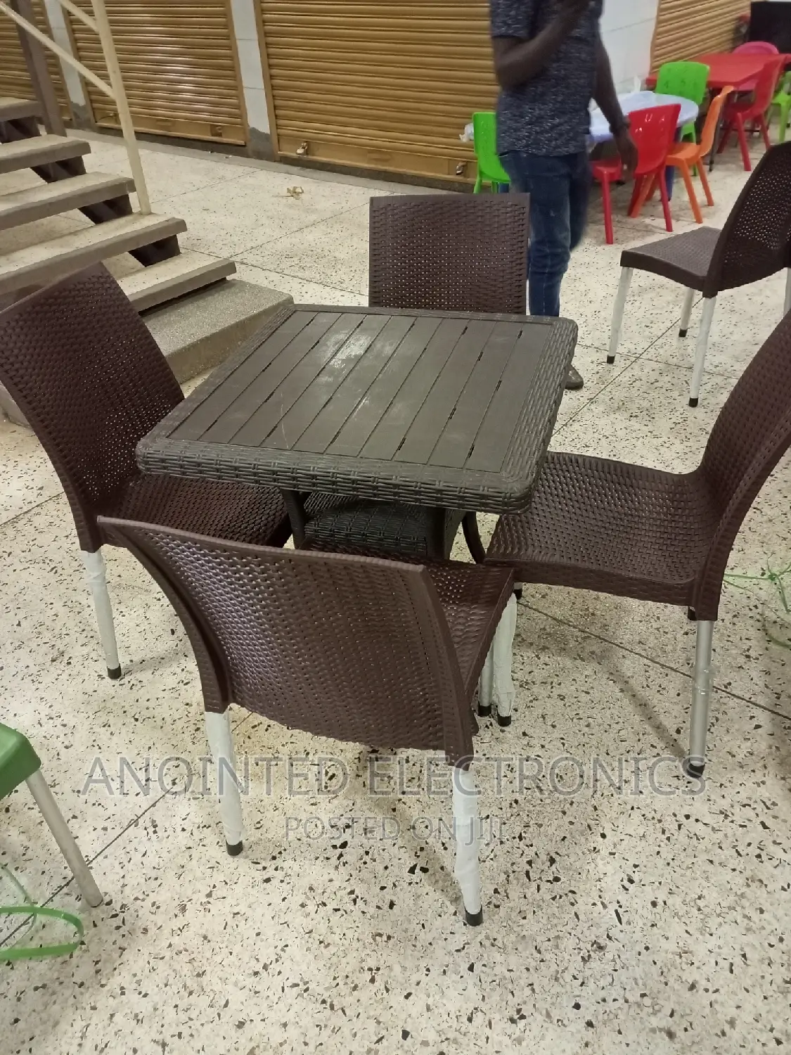 Table Set Coffee Brown