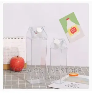 Transparent Milk Carton Water Bottle ,BPA Free