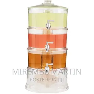 Acrylic 3-tier Water, Juice Drink Dispenser With Base –