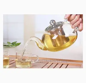 600ml/Glass Kettle Clear Tea Pot With Infuser