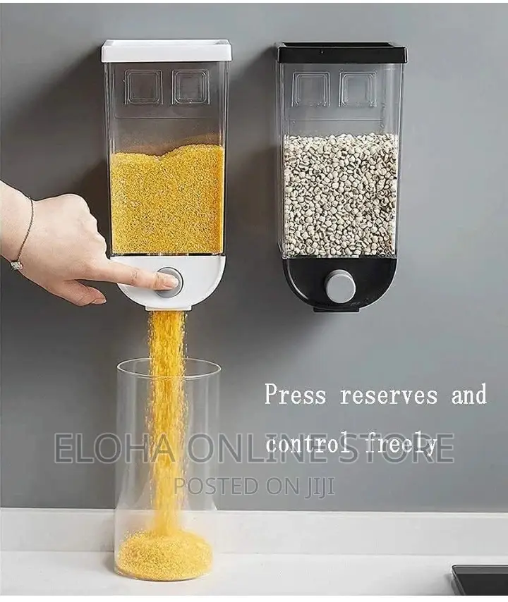 Push Button 3 PCS Wall Mount Cereal Dispenser