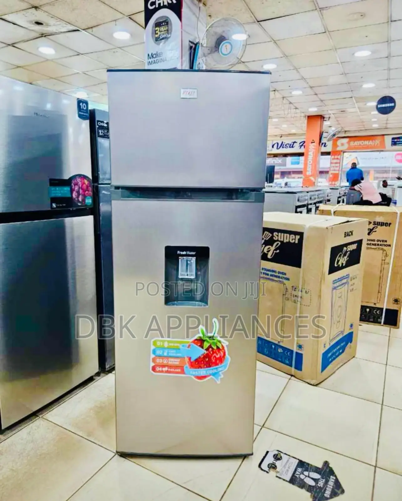 Pixel 280L Double Door Refrigerator With a Dispenser