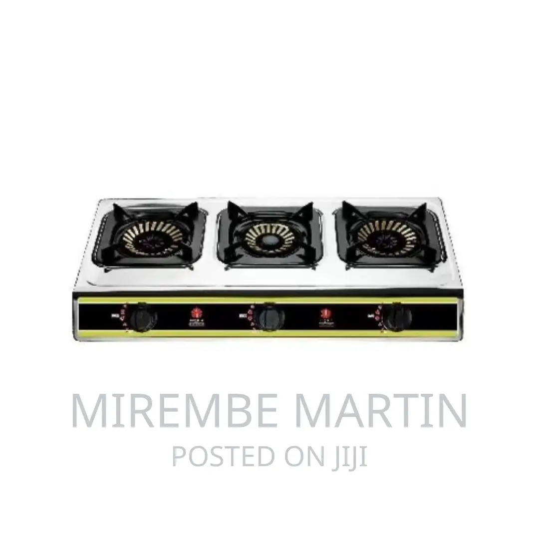 Iqra Gas Stove ,Three Burner Ss Body Auto Ignition Silver