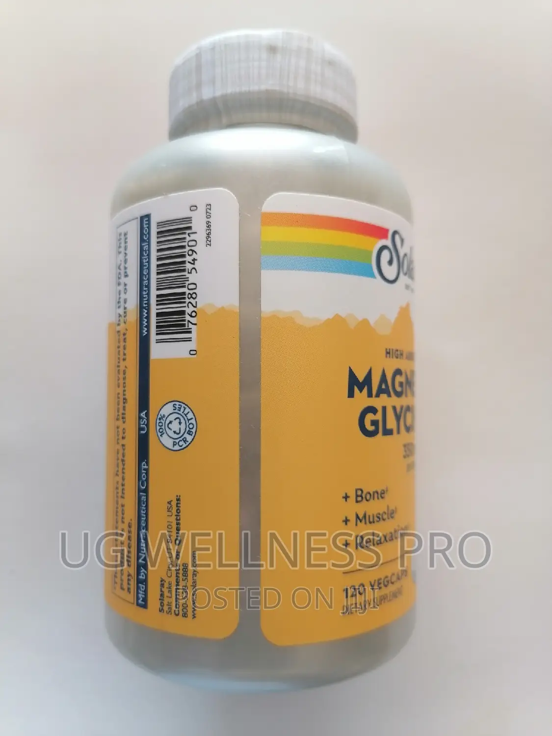 Solaray High Absorption Magnesium Glycinate 350mg 120 Vegcap in Central