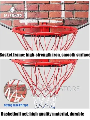 Wall Mounted Basketball Rim With Net