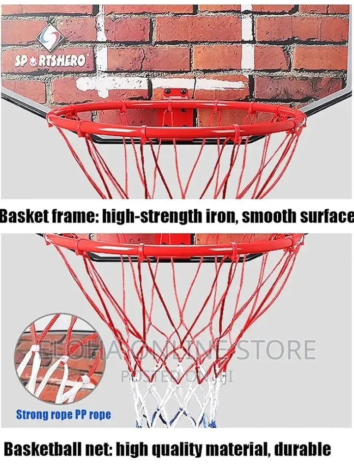 Wall Mounted Basketball Rim With Net