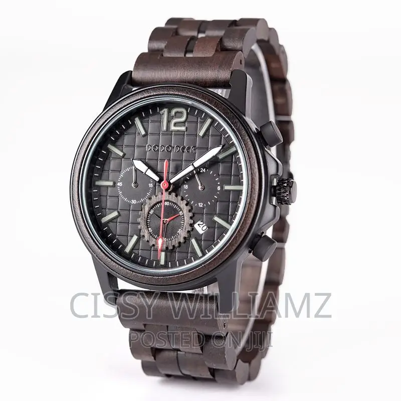 Cedar Quartz Chrono Wooden Watch/Stylish Wooden Watches