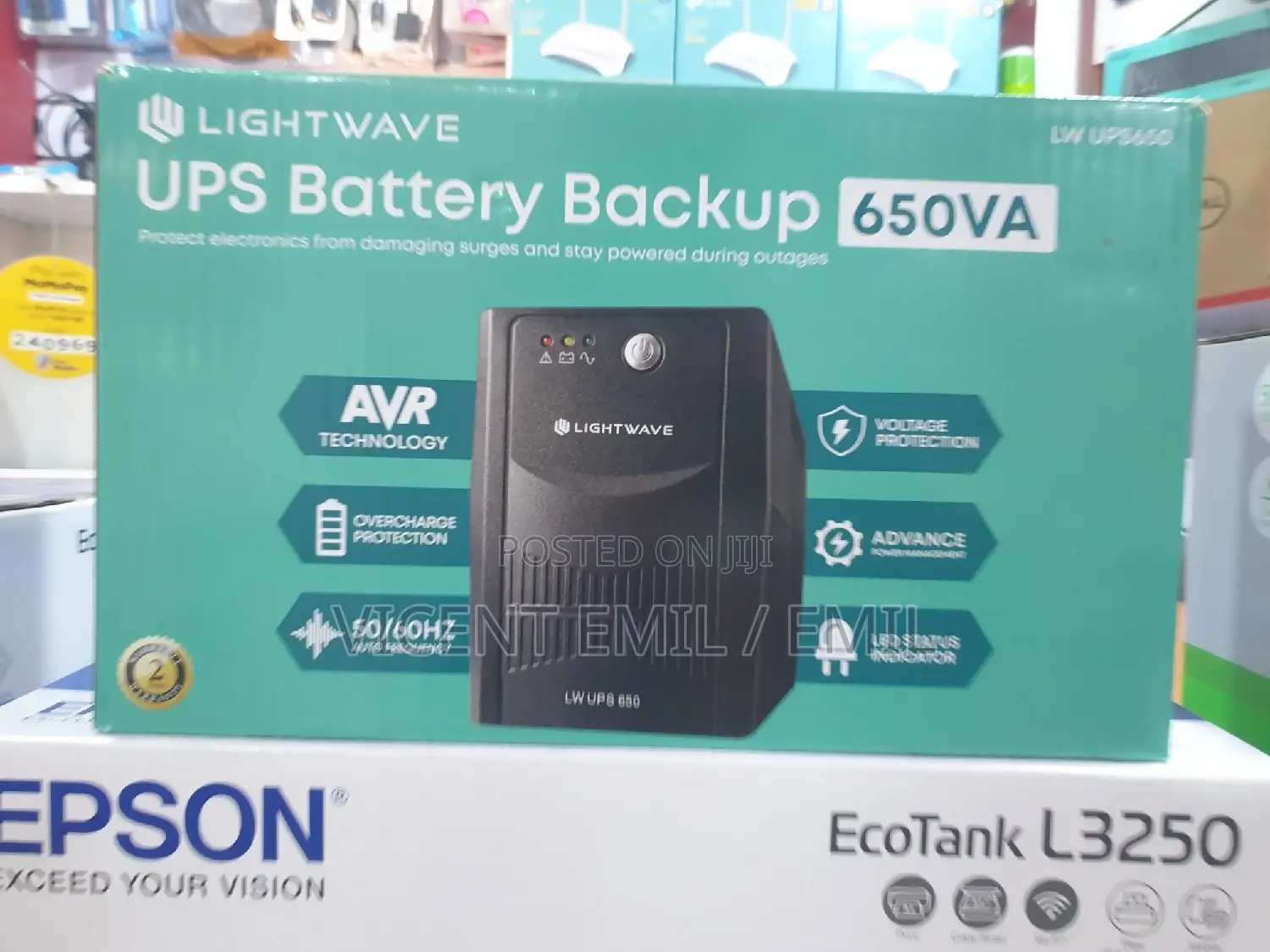 UPS Lighwave 650VA Uninterrupted Power Supply 1