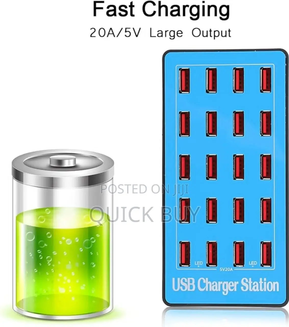 100W 20 USB Port Charge