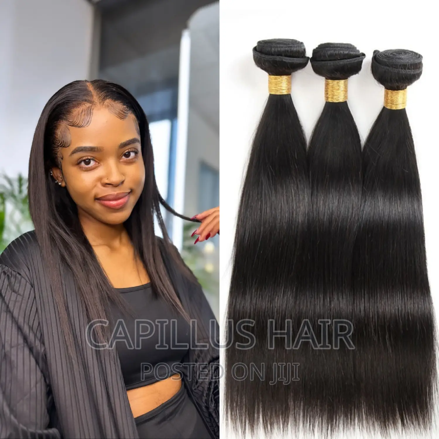 18 Inch Straight Wave ( Human Hair)