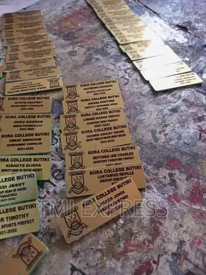 Gold and Silver Name Tags