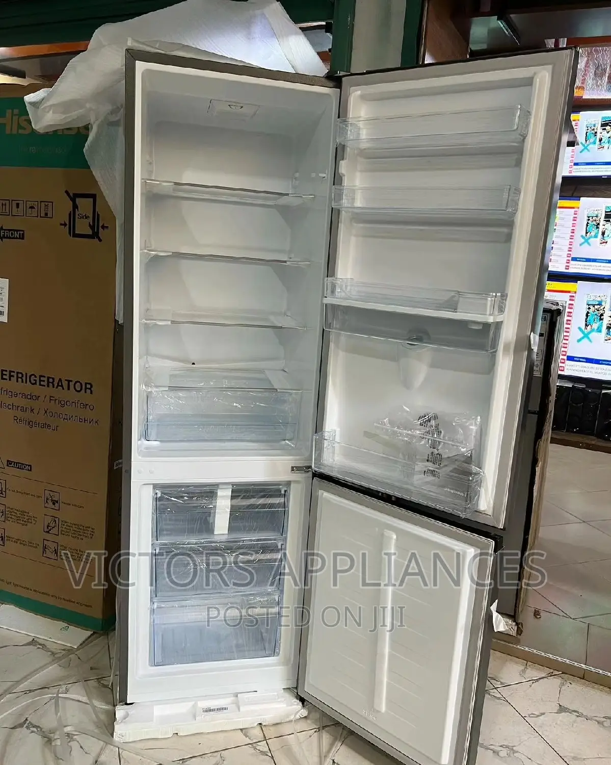 Brand New Hisense 341litres Double Door Refrigerator With Wd