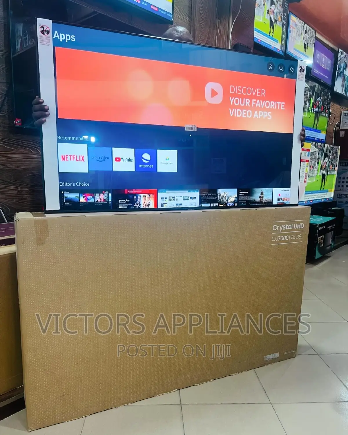 Original Samsung 55inch Crystal Uhd Smart TV