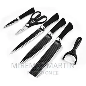 6 Piece Knife Set- Black