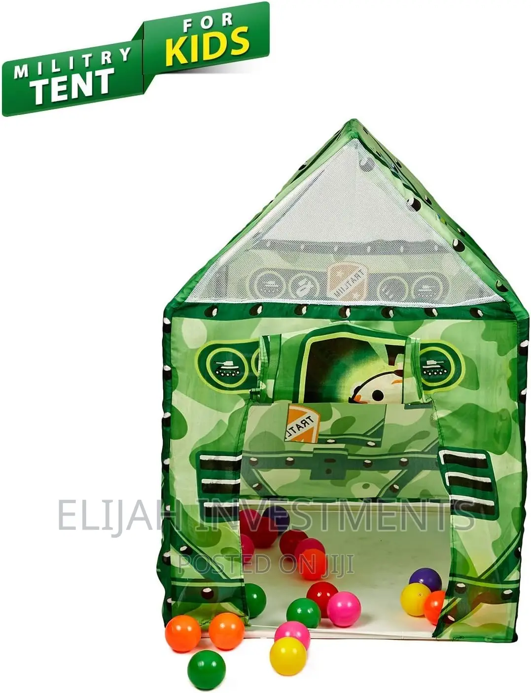 Kids Military Play Tent