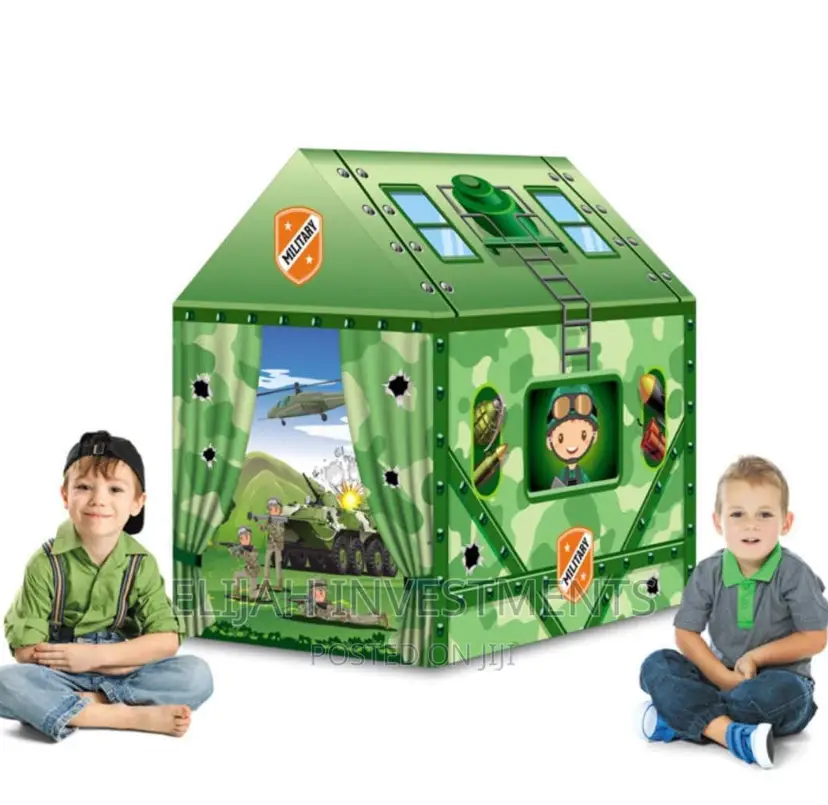 Kids Military Play Tent