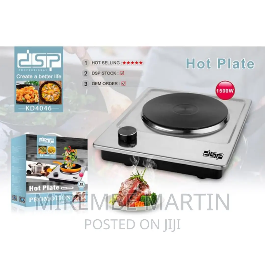 DSP Hot Plate KD4046- Silver, Black