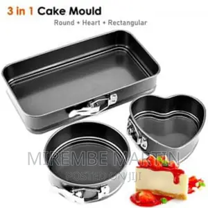 3pcs Baking Tins- Black