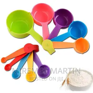 10piece Kitchen Measuring Spoons and Cup Set – Multi-Color