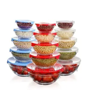 5 PCS Glass Bowl Set Transparent – Clear