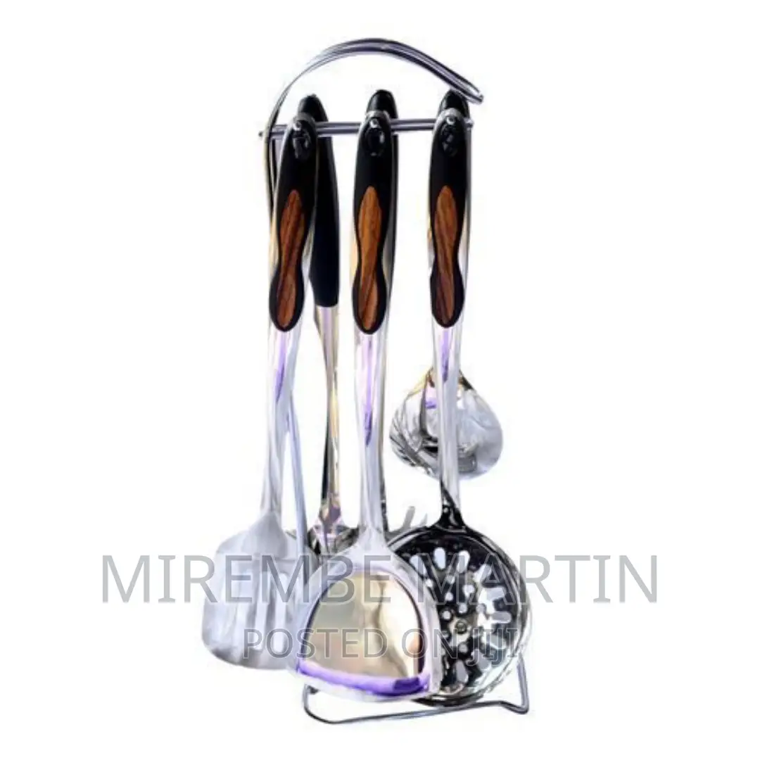 7 Pieces of Kitchen Serving Spoons- Silver