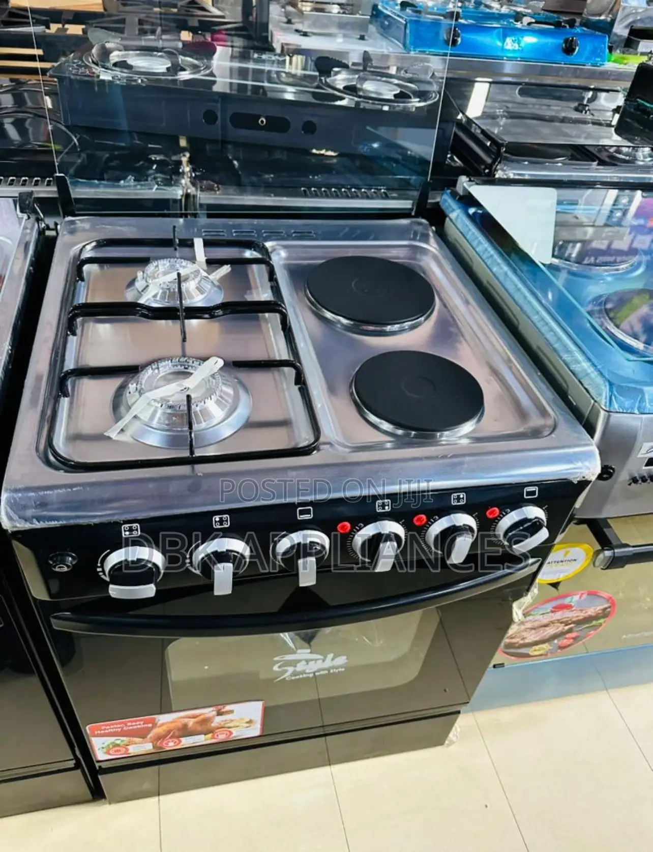 Style 2gas 2electric Cookers With Oven (50*50)Cm