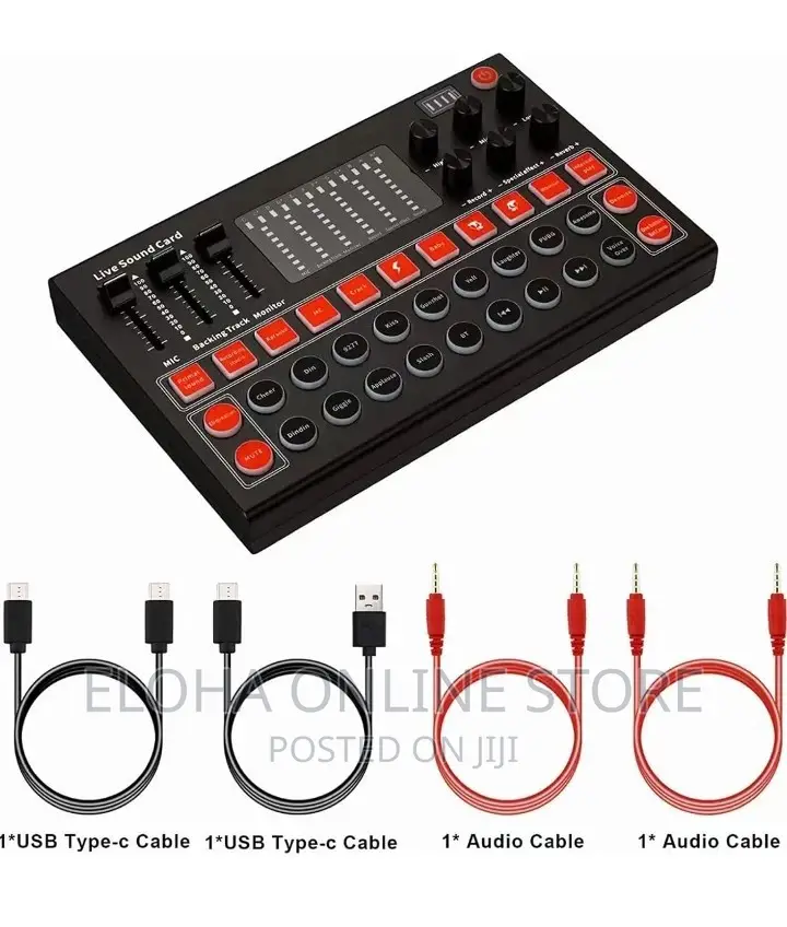 Audio Interface Sound Card and Voice Mixer